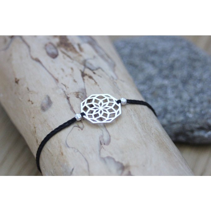 bracelet mandala en argent