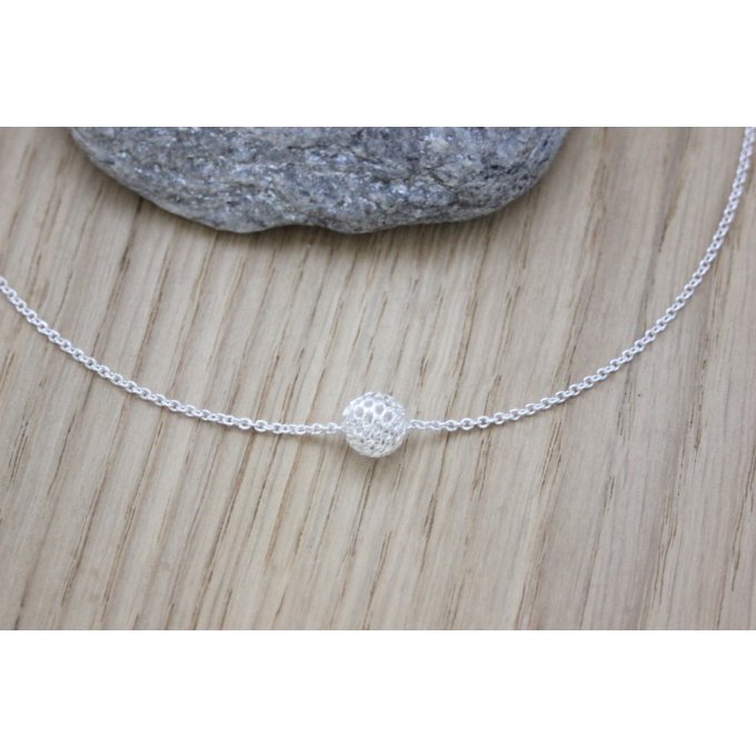 collier perle argent