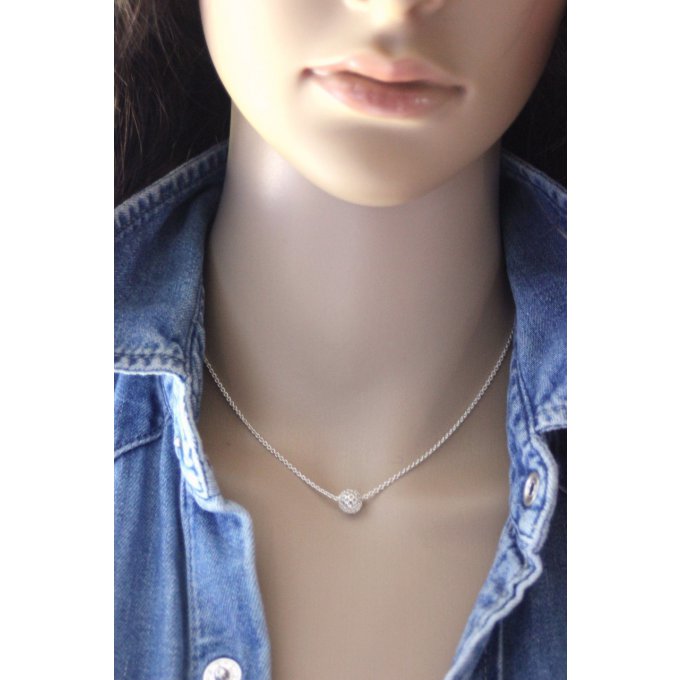 collier minimaliste en argent