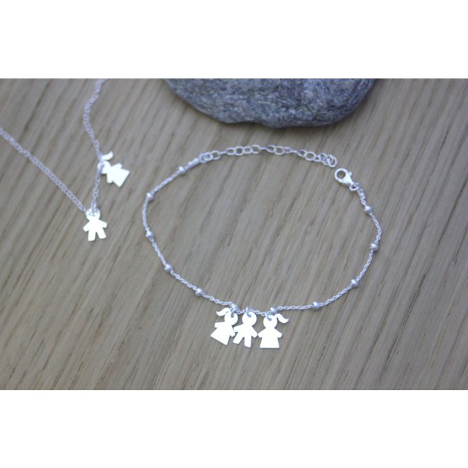 bracelet pour maman en argent