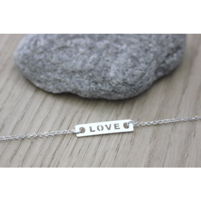 bracelet love en argent massif