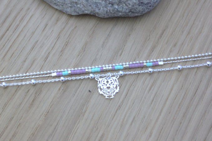 Ensemble de 2 bracelets miyuki et tigre