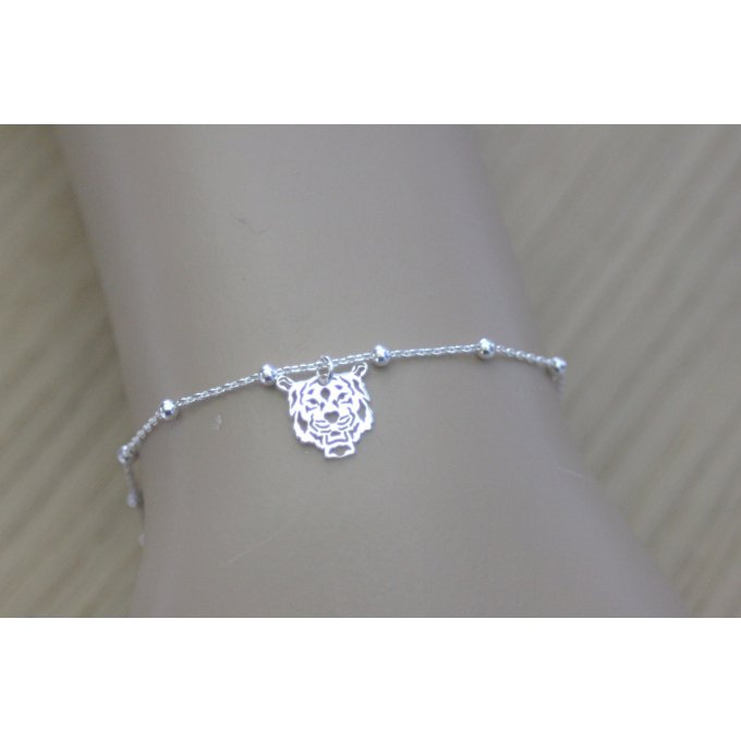 Bracelet breloque en argent