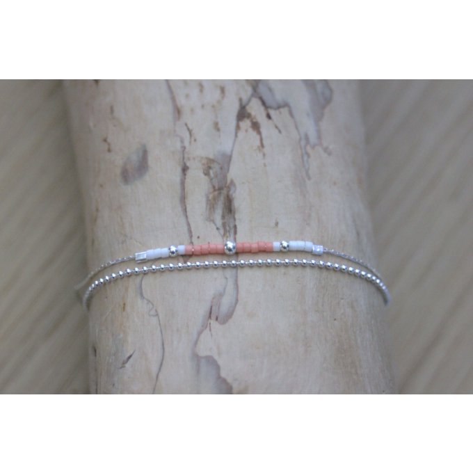 bracelet corail et argent 