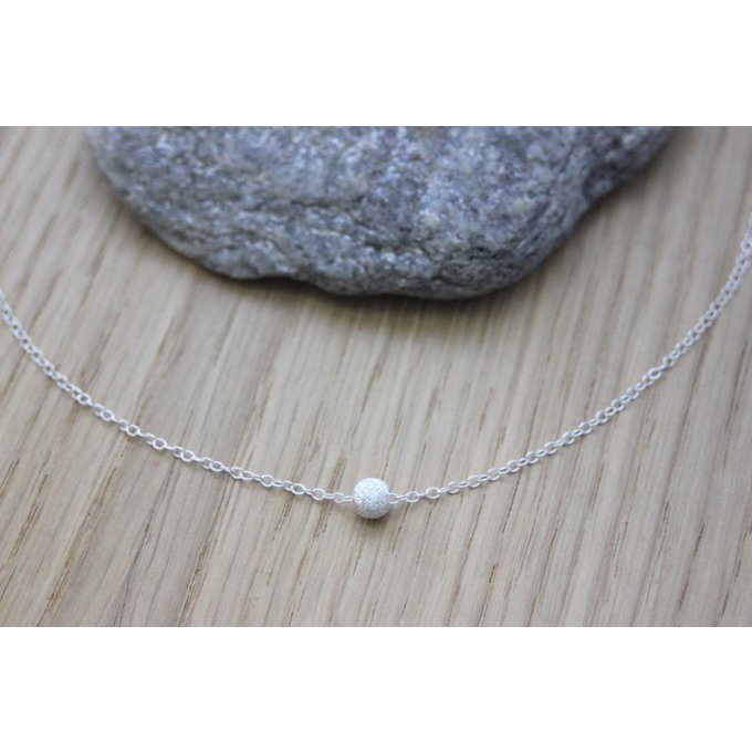 choker argent massif