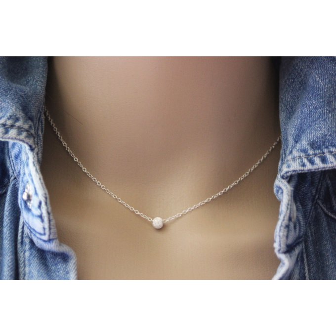 collier minimaliste en argent