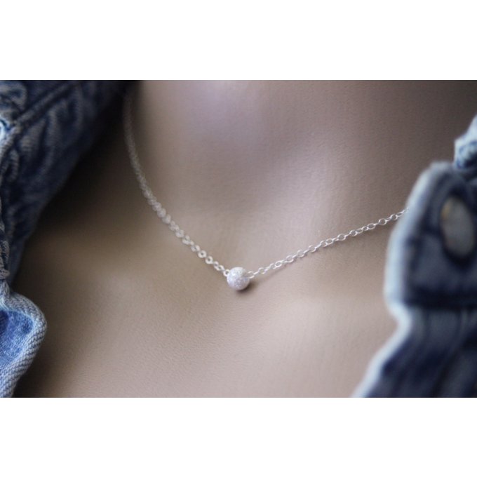 collier fin en argent