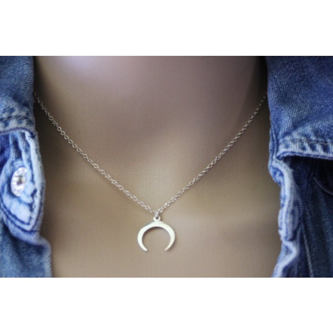 collier ethnique en argent