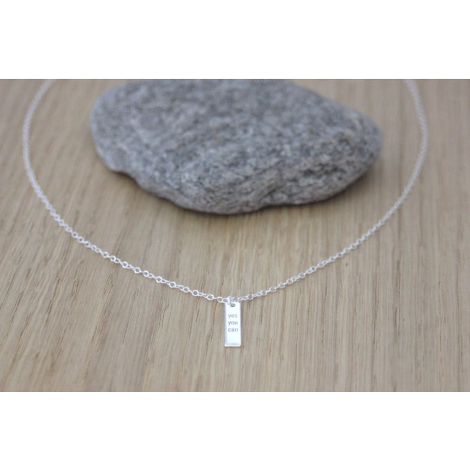 collier fin en argent