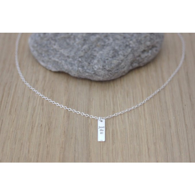 collier minimaliste en argent