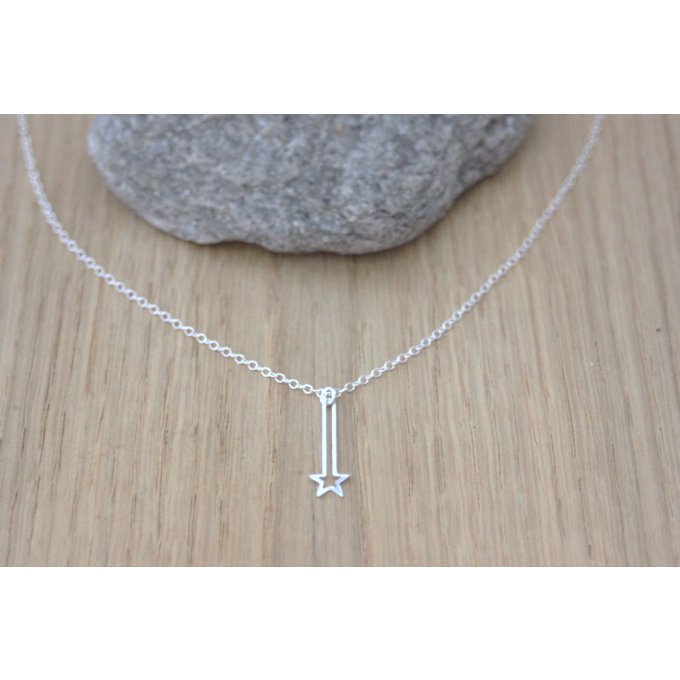 collier pendentif baguette magique