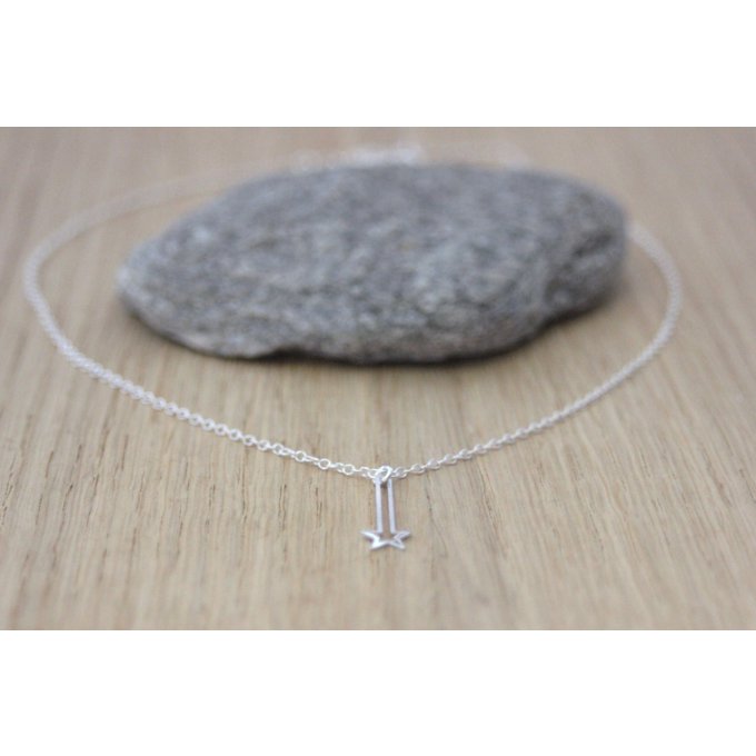 collier minimaliste en argent