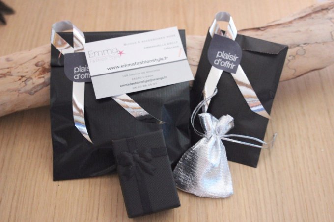 Collier chevron en acier inoxydable  - Copie