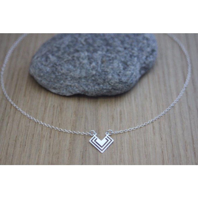 collier ras de cou argent