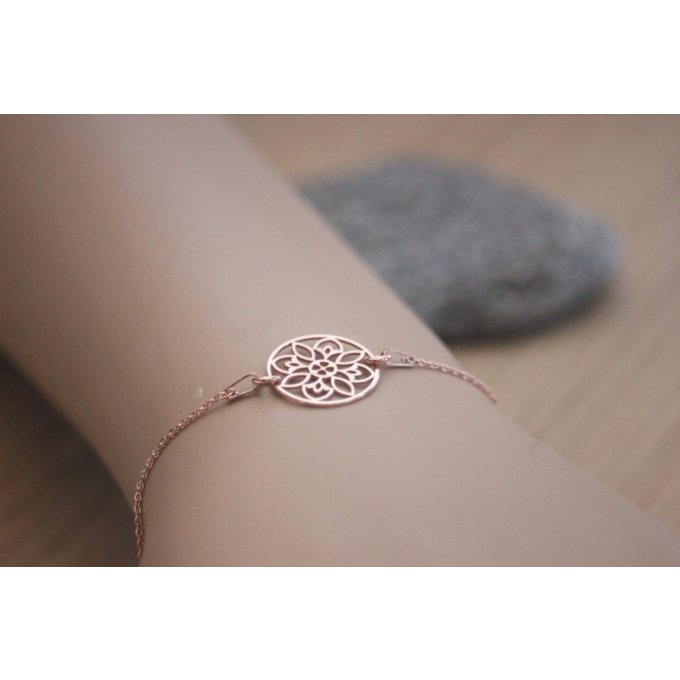 Bracelet or rose rosace - bracelet mandala