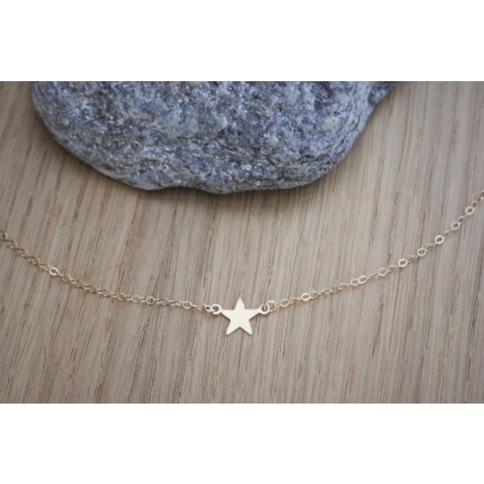 Collier petite étoile en or Gold Filled