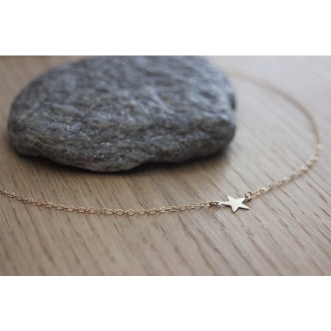 Collier petite étoile en or Gold Filled