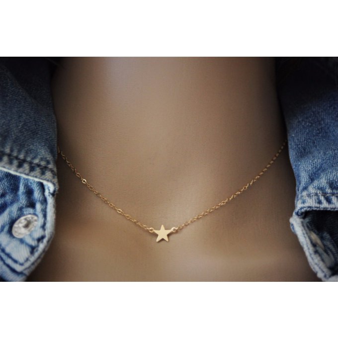 Collier petite étoile en or Gold Filled