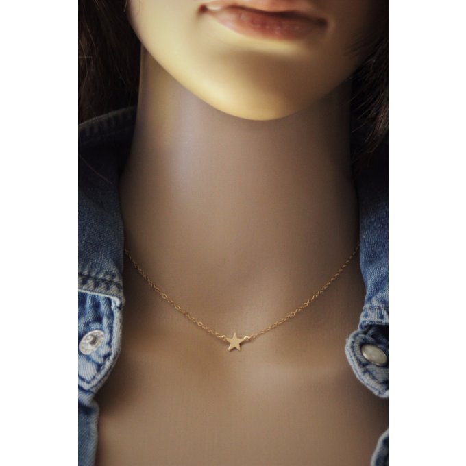 Collier petite étoile en or Gold Filled