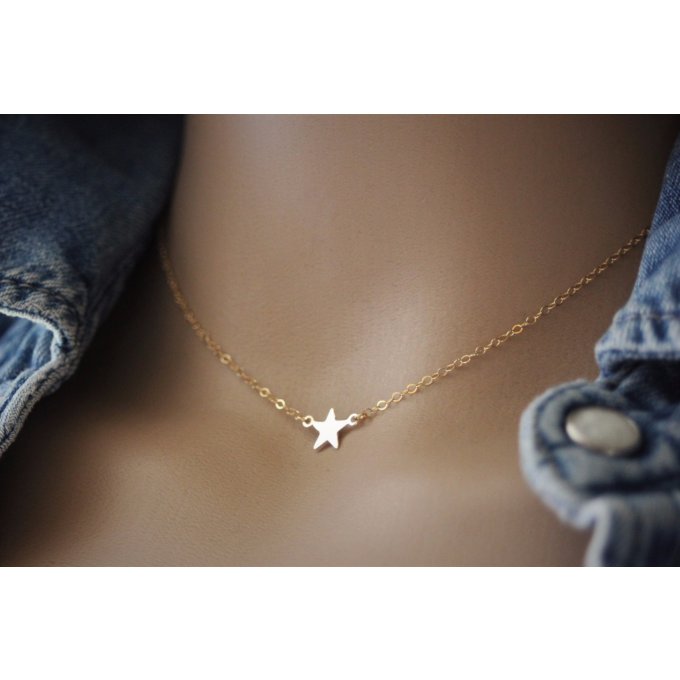 Collier petite étoile en or Gold Filled