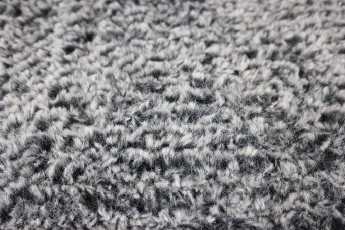 Echarpe Snood oversize en laine grise style fourrure