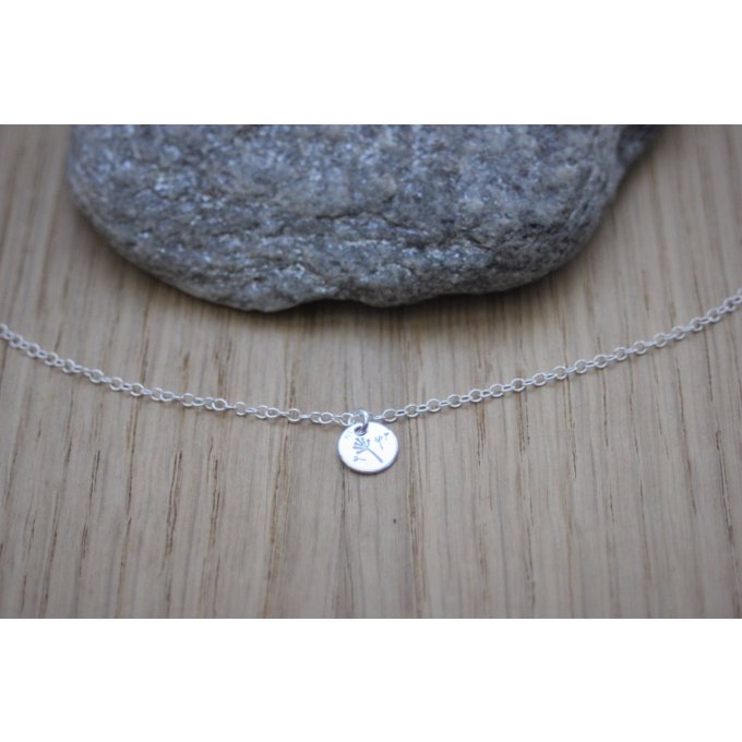 collier fin en argent