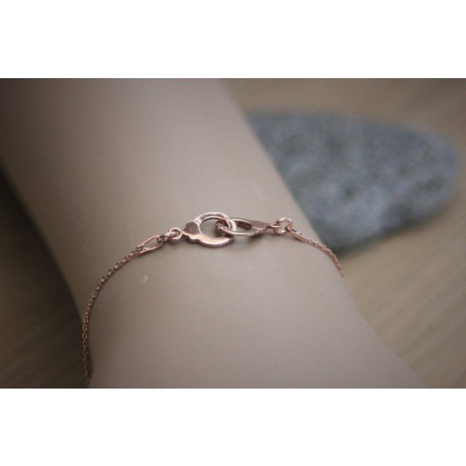 Bracelet menottes or rose - bracelet 50 nuances de grey