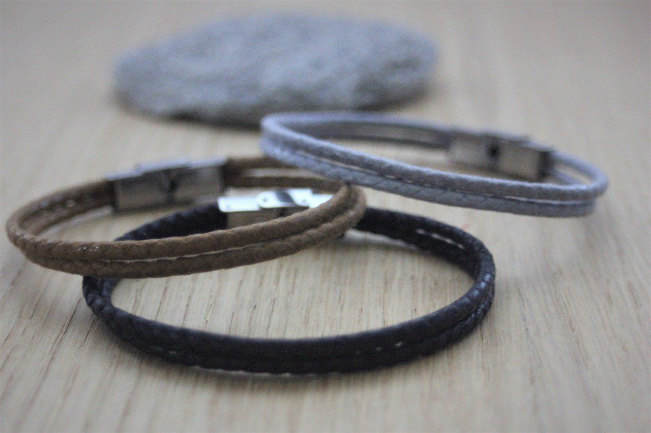 Bracelets tressés en fil de cire imperméable pour hommes et femmes