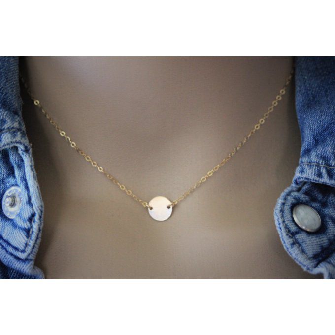 Collier petite médaille en or Gold Filled