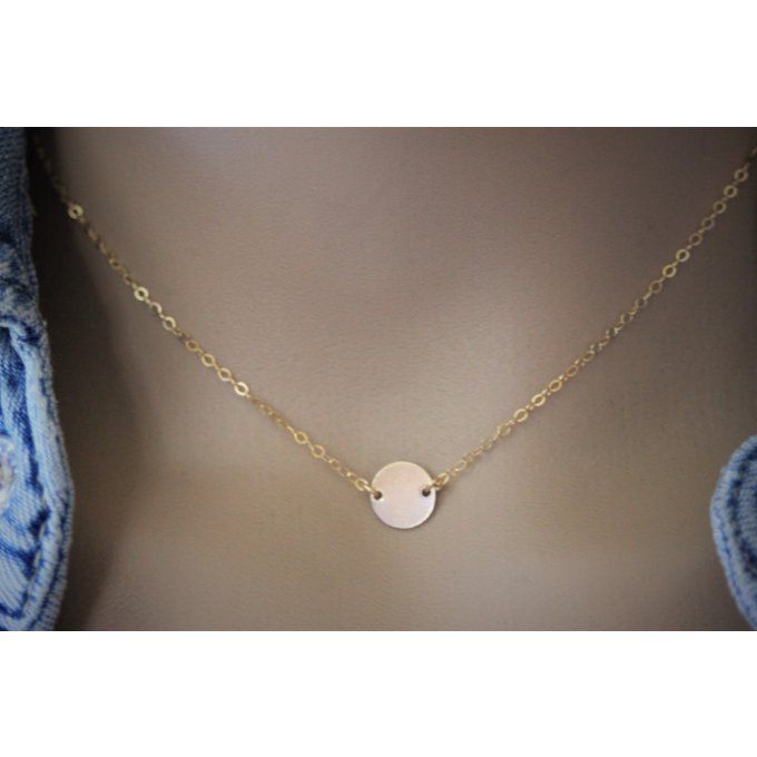 Collier petite médaille en or Gold Filled