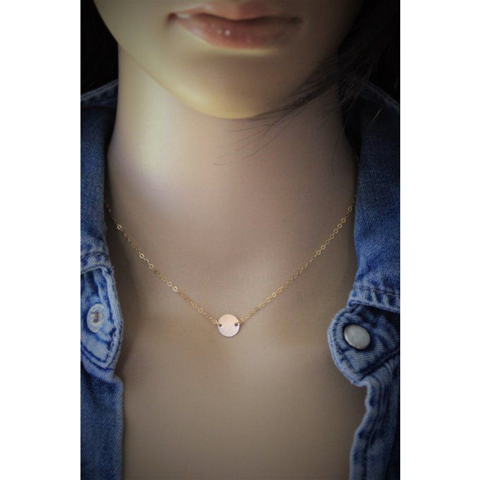 Collier petite médaille en or Gold Filled