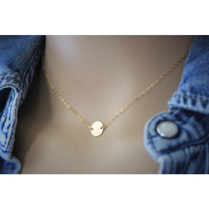 Collier petite médaille en or Gold Filled