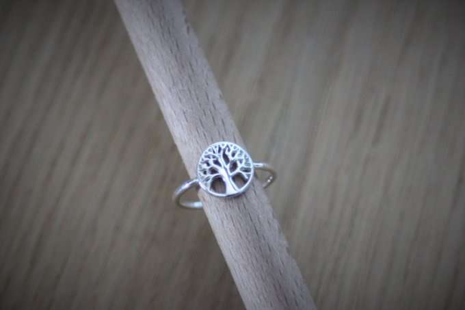 Bague arbre de vie en argent massif 